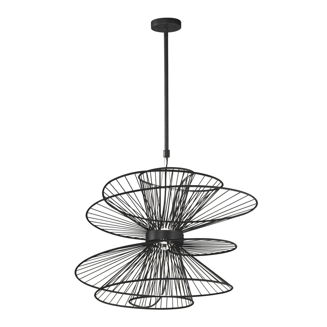 Maxim Zeta Large LED Pendant in Black 24176BK