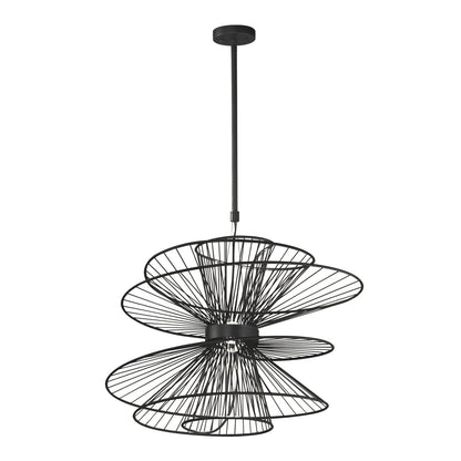 Maxim Zeta Large LED Pendant in Black 24176BK