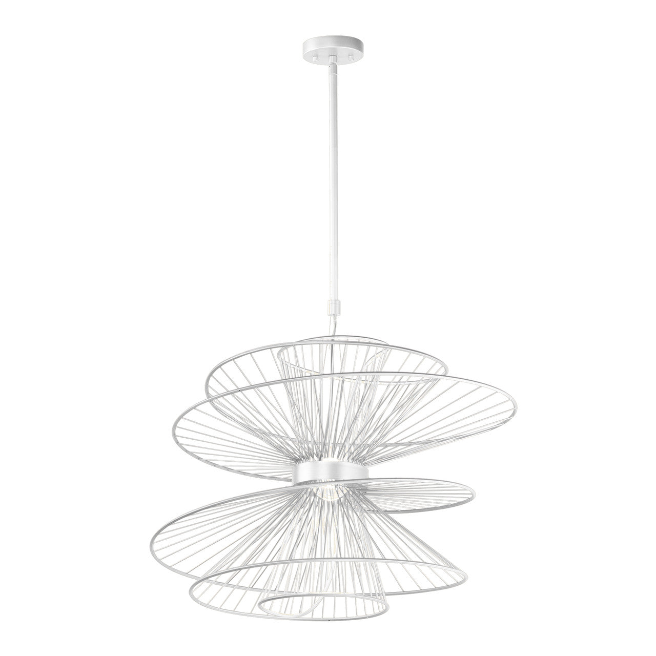 Maxim Zeta Large LED Pendant in Matte White 24176MW