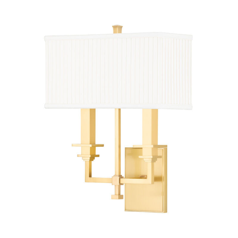 Hudson Valley Lighting Berwick Wall Sconce in Aged Brass 242-AGB