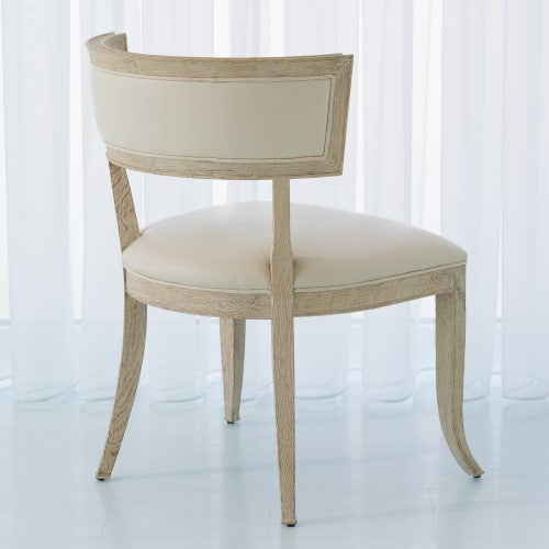 Global Views Klismos Chair Beige Leather 2428