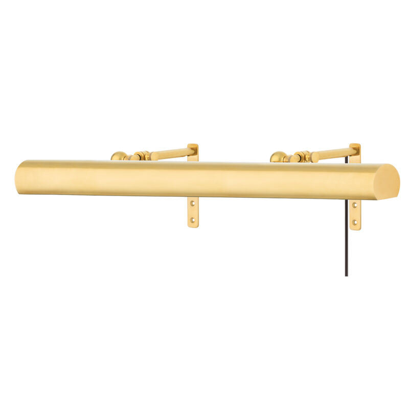 Hudson Valley Lighting Vernon Plug-In Sconce in Aged Brass 2430-AGB