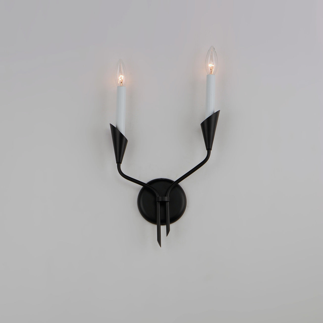 Maxim Calyx 2-Light Sconce in Black 24342BK