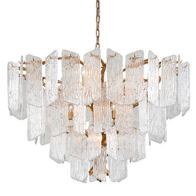 Corbett Lighting Piemonte Chandelier in Gold Leaf 244-412-GL