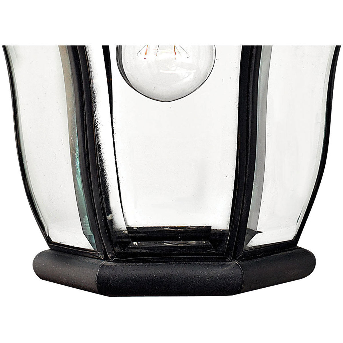 Hinkley Lighting San Clemente Small Wall Mount Lantern Museum Black 2440MB