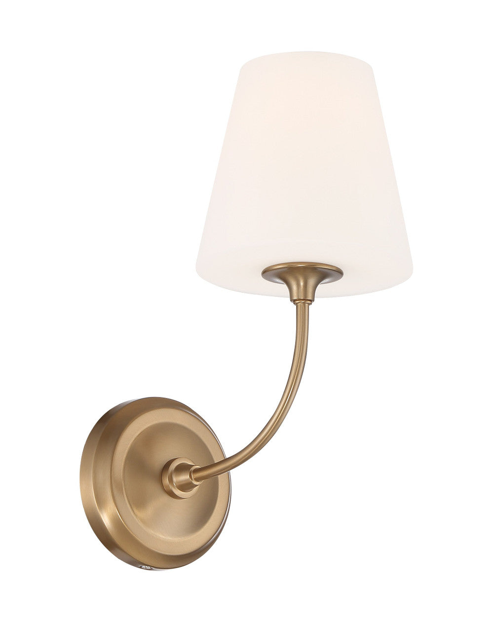 Crystorama Libby Langdon for Crystorama Sylvan 1 Light Vibrant Gold Bathroom Vanity 2441-OP-VG