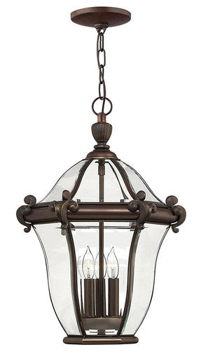 Hinkley Lighting San Clemente Large Hanging Lantern Copper Bronze 2442CB