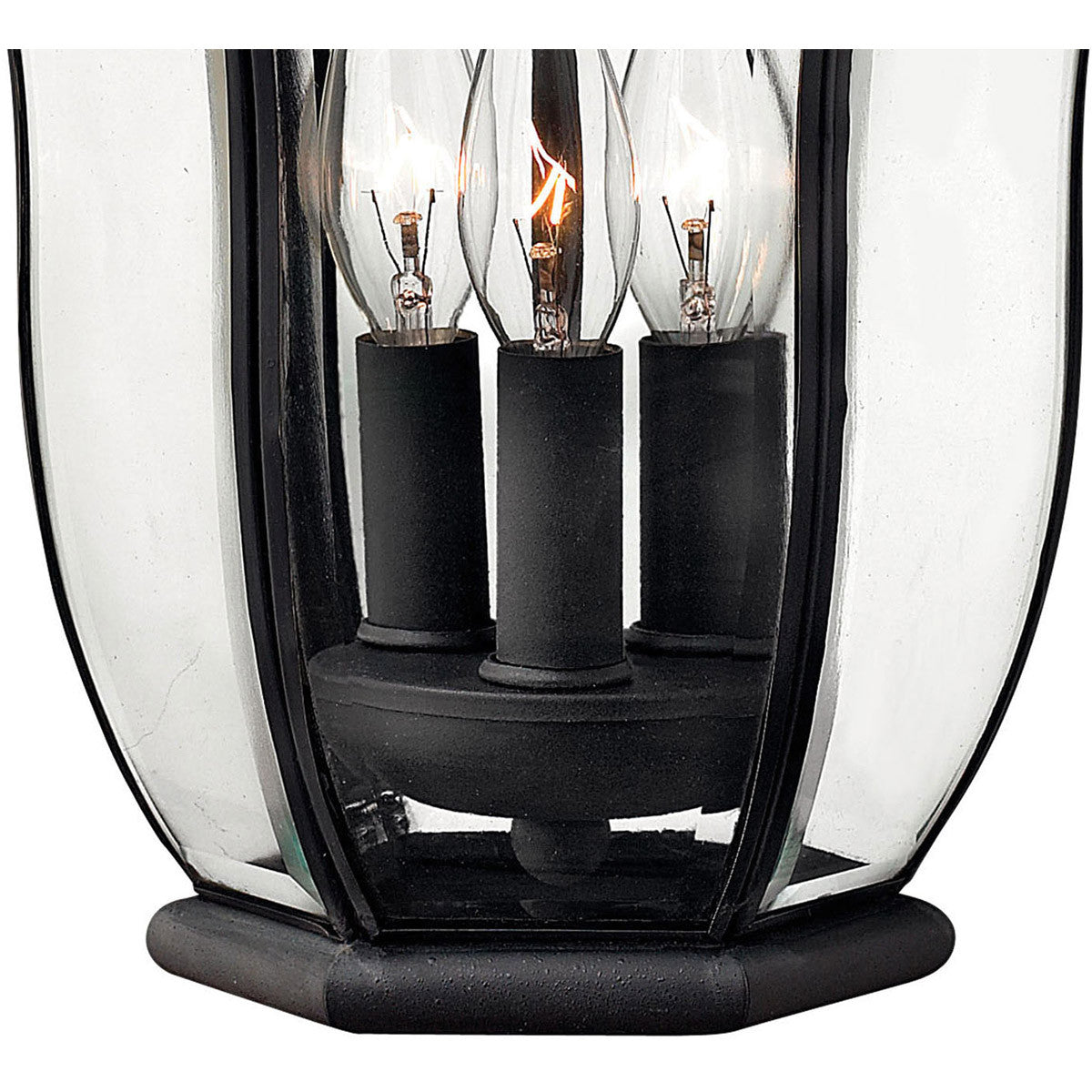 Hinkley Lighting San Clemente Medium Wall Mount Lantern Museum Black 2444MB