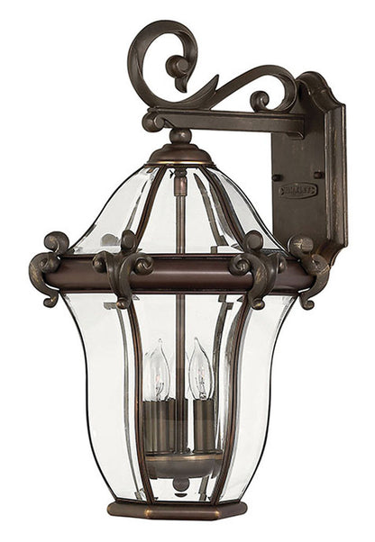 Hinkley Lighting San Clemente Medium Wall Mount Lantern Copper Bronze 2444CB