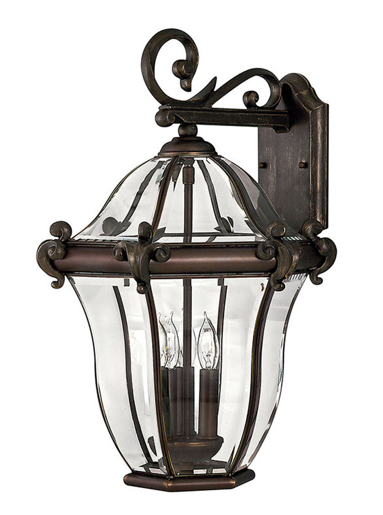 Hinkley Lighting San Clemente Large Wall Mount Lantern Copper Bronze 2445CB