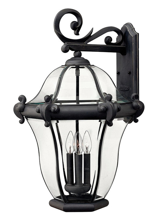 Hinkley Lighting San Clemente Extra Large Wall Mount Lantern Museum Black 2446MB