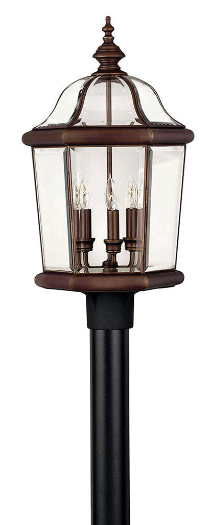 Hinkley Lighting Augusta Large Post Top or Pier Mount Lantern Copper Bronze 2451CB