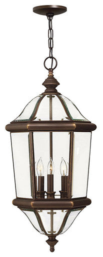 Hinkley Lighting Augusta Large Hanging Lantern Copper Bronze 2452CB