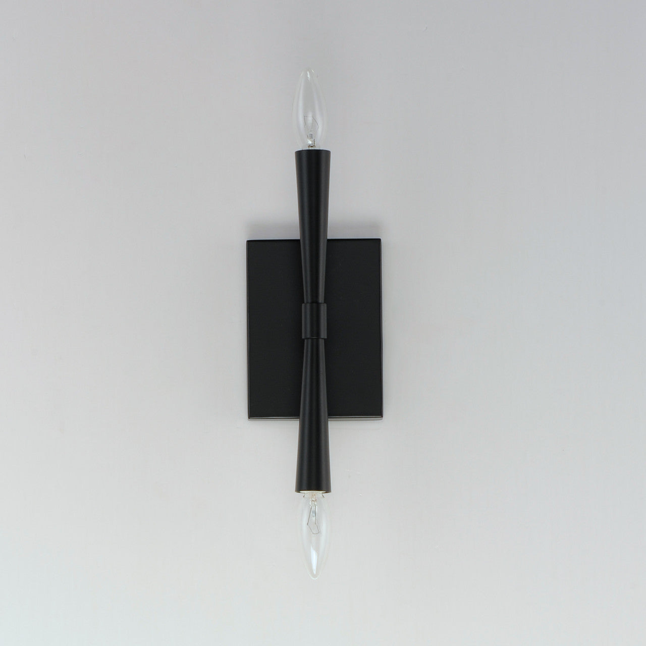 Maxim Rome 2-Light Wall Sconce in Black 24621BK