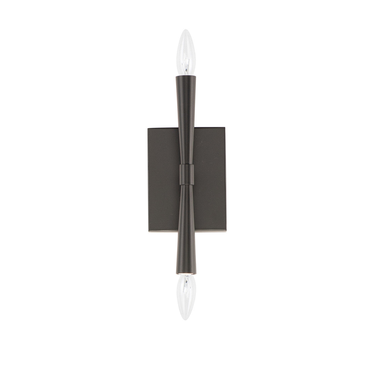 Maxim Rome 2-Light Wall Sconce in Black 24621BK