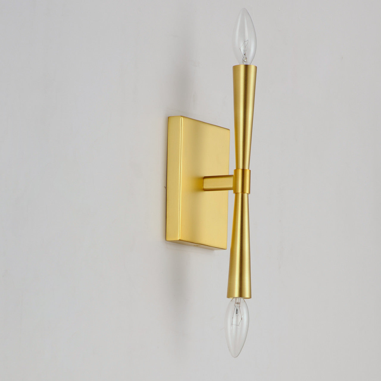 Maxim Rome 2-Light Wall Sconce in Satin Brass 24621SBR