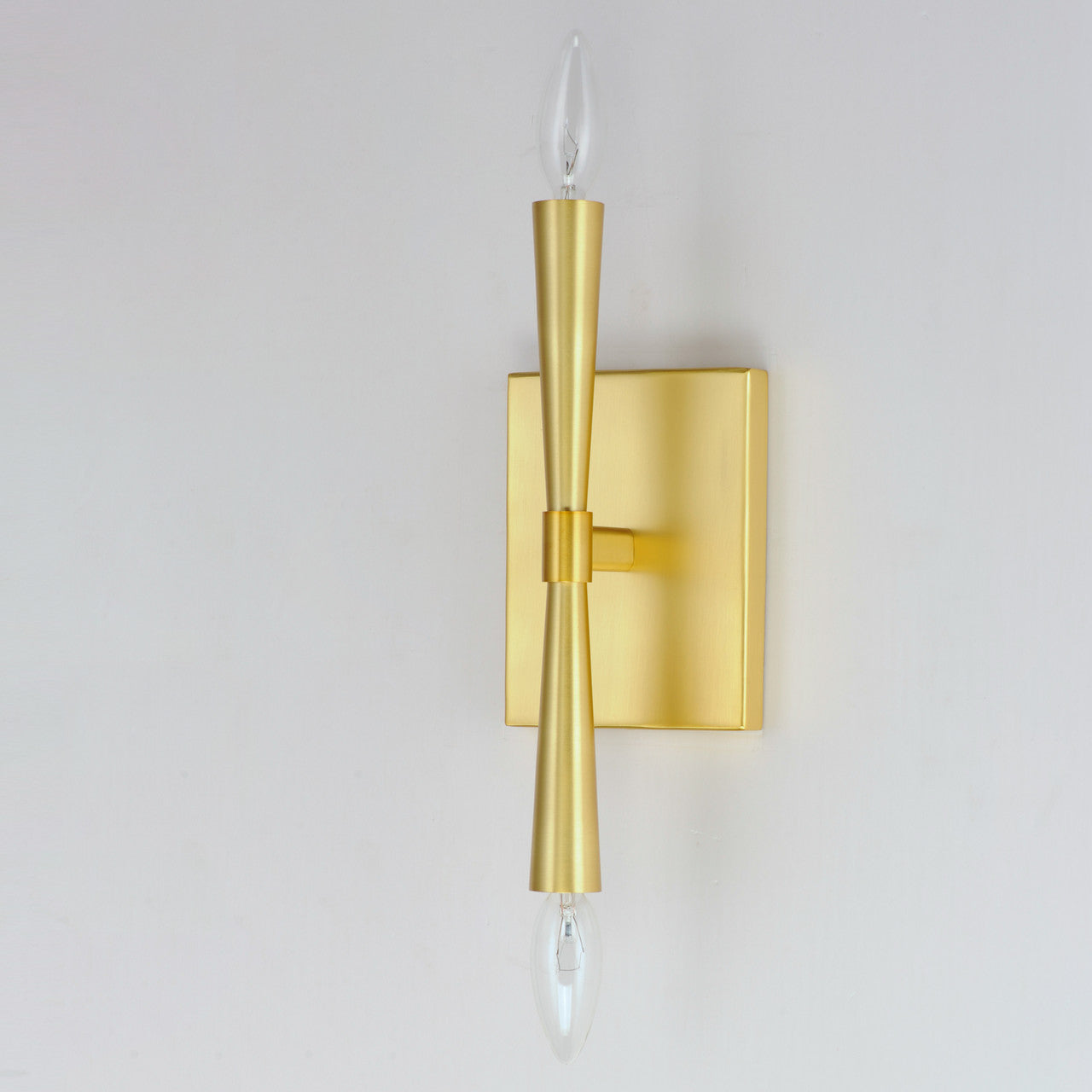 Maxim Rome 2-Light Wall Sconce in Satin Brass 24621SBR