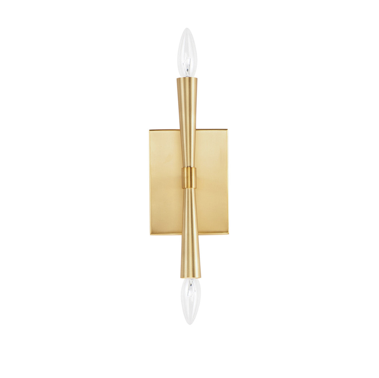 Maxim Rome 2-Light Wall Sconce in Satin Brass 24621SBR