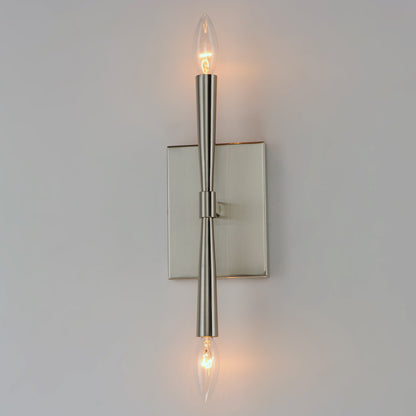 Maxim Rome 2-Light Wall Sconce in Satin Nickel 24621SN