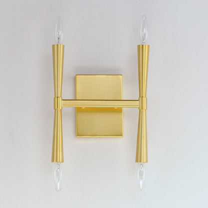 Maxim Rome 4-Light Wall Sconce in Satin Brass 24622SBR