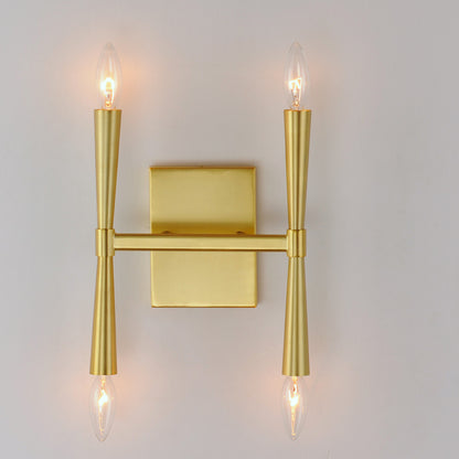 Maxim Rome 4-Light Wall Sconce in Satin Brass 24622SBR