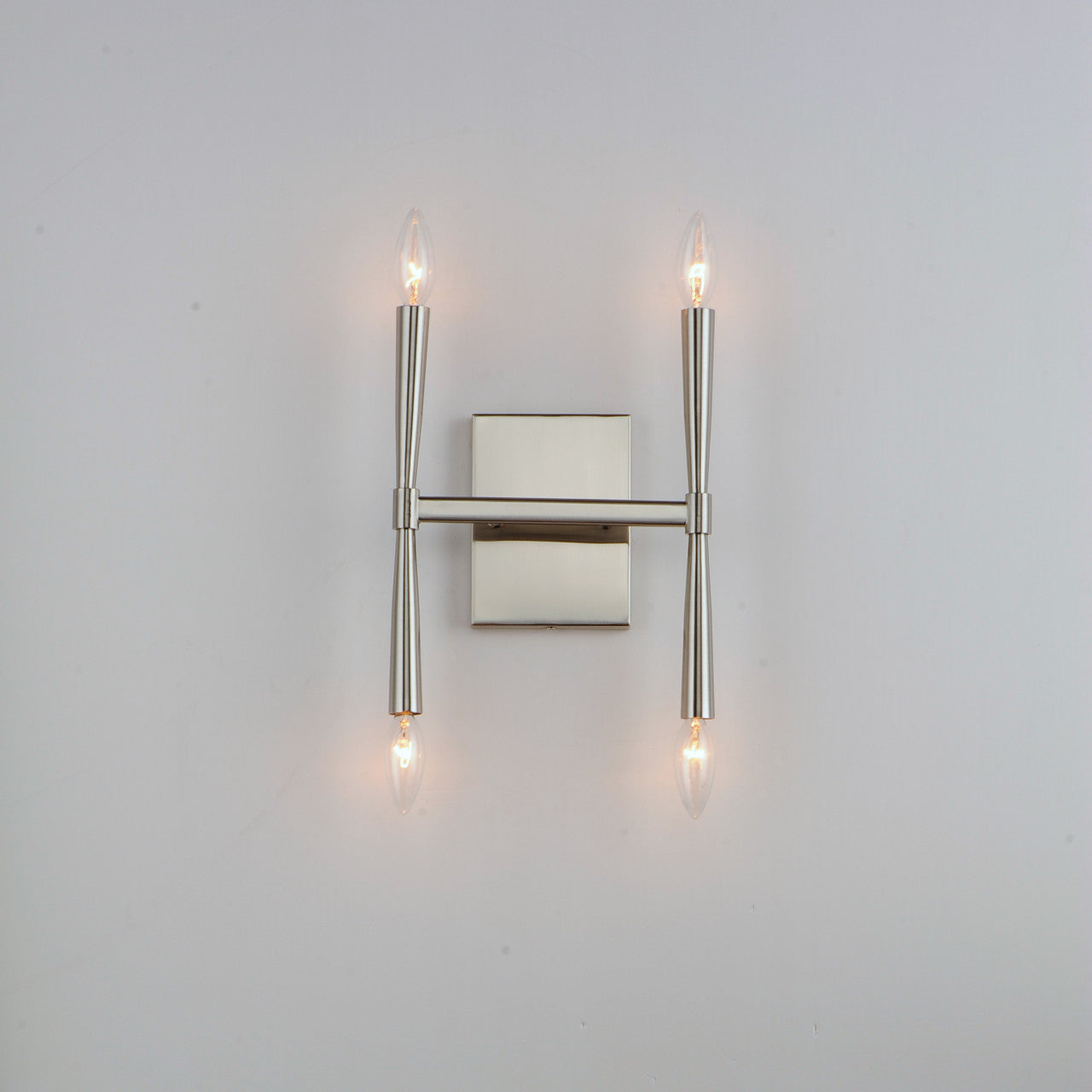 Maxim Rome 4-Light Wall Sconce in Satin Nickel 24622SN