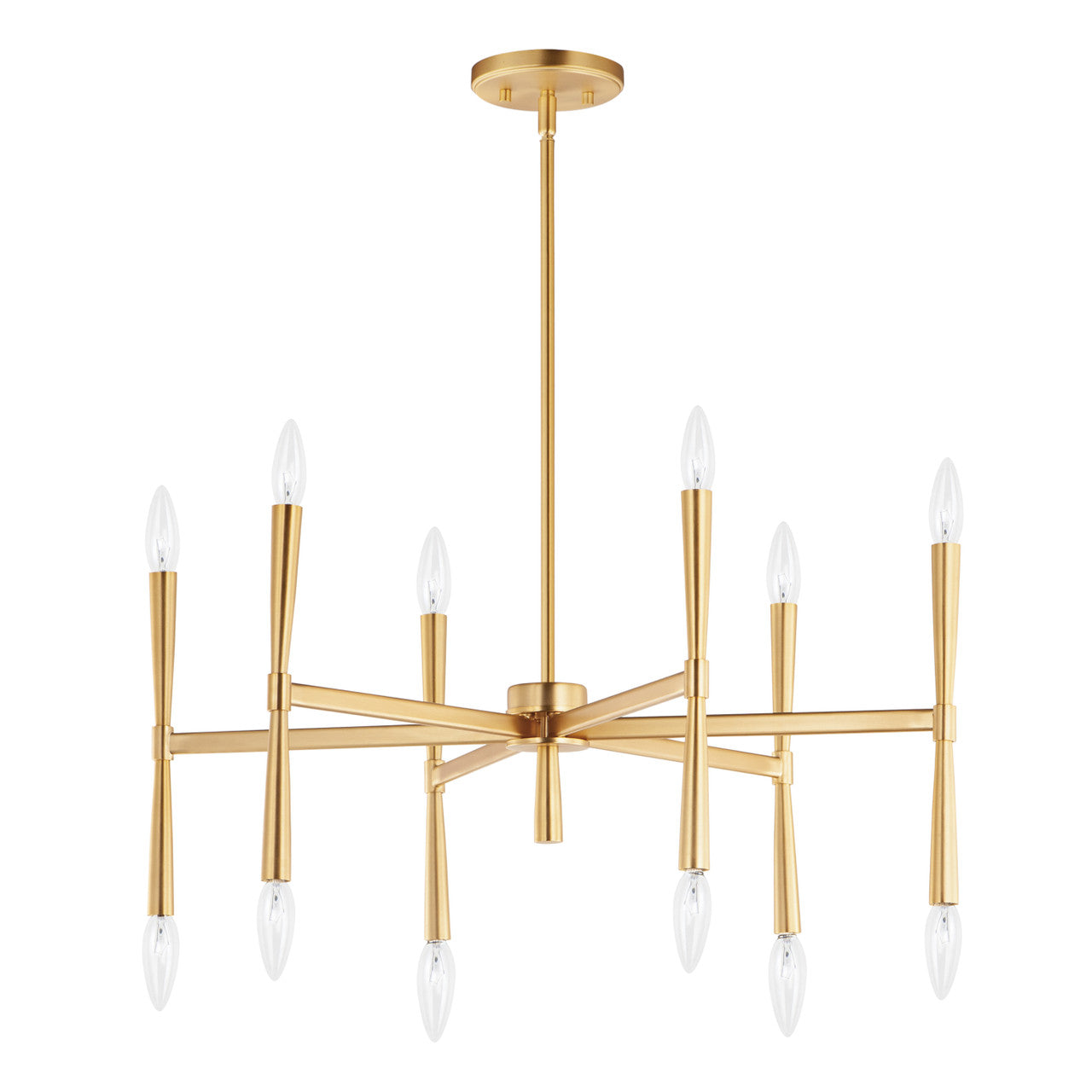 Maxim Rome 12-Light Chandelier in Satin Brass 24626SBR