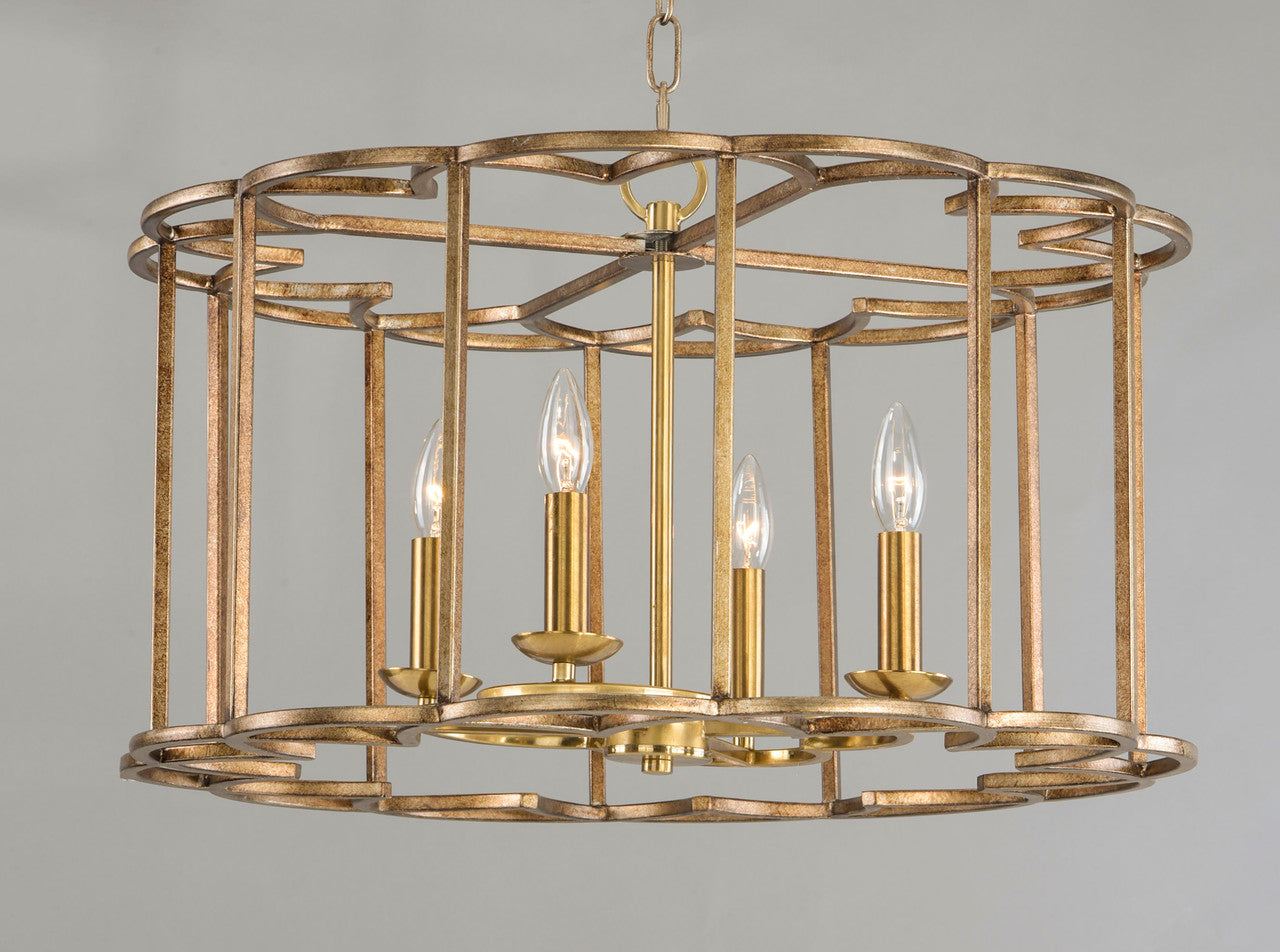 Maxim Helix 4-Light Chandelier in Bronze Fusion 24736BZF