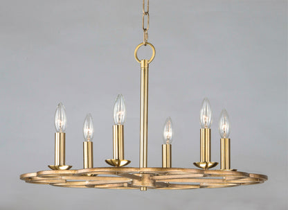 Maxim Helix 6-Light Chandelier in Bronze Fusion 24739BZF