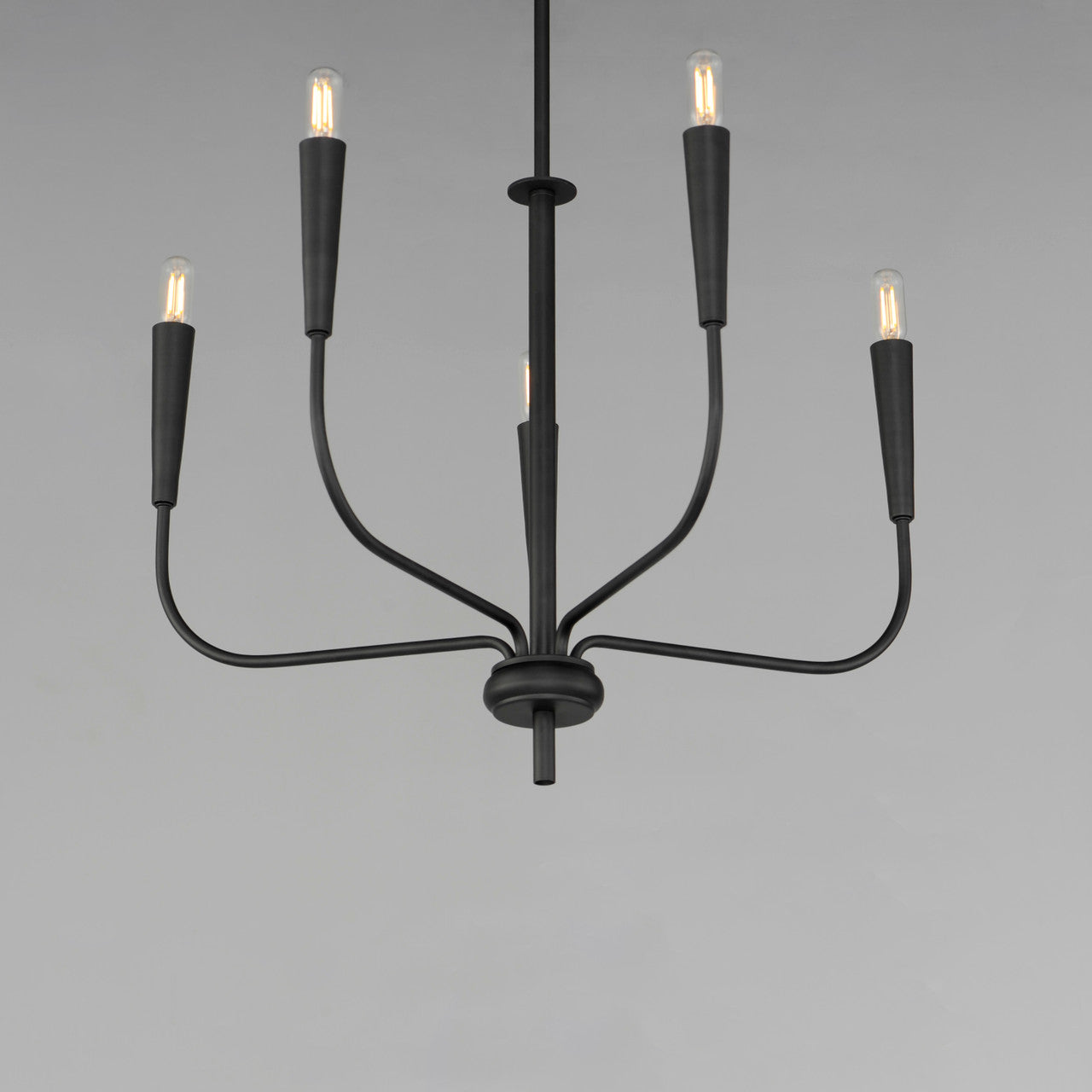 Maxim Vela 5-Light Chandelier in Black 24815BK