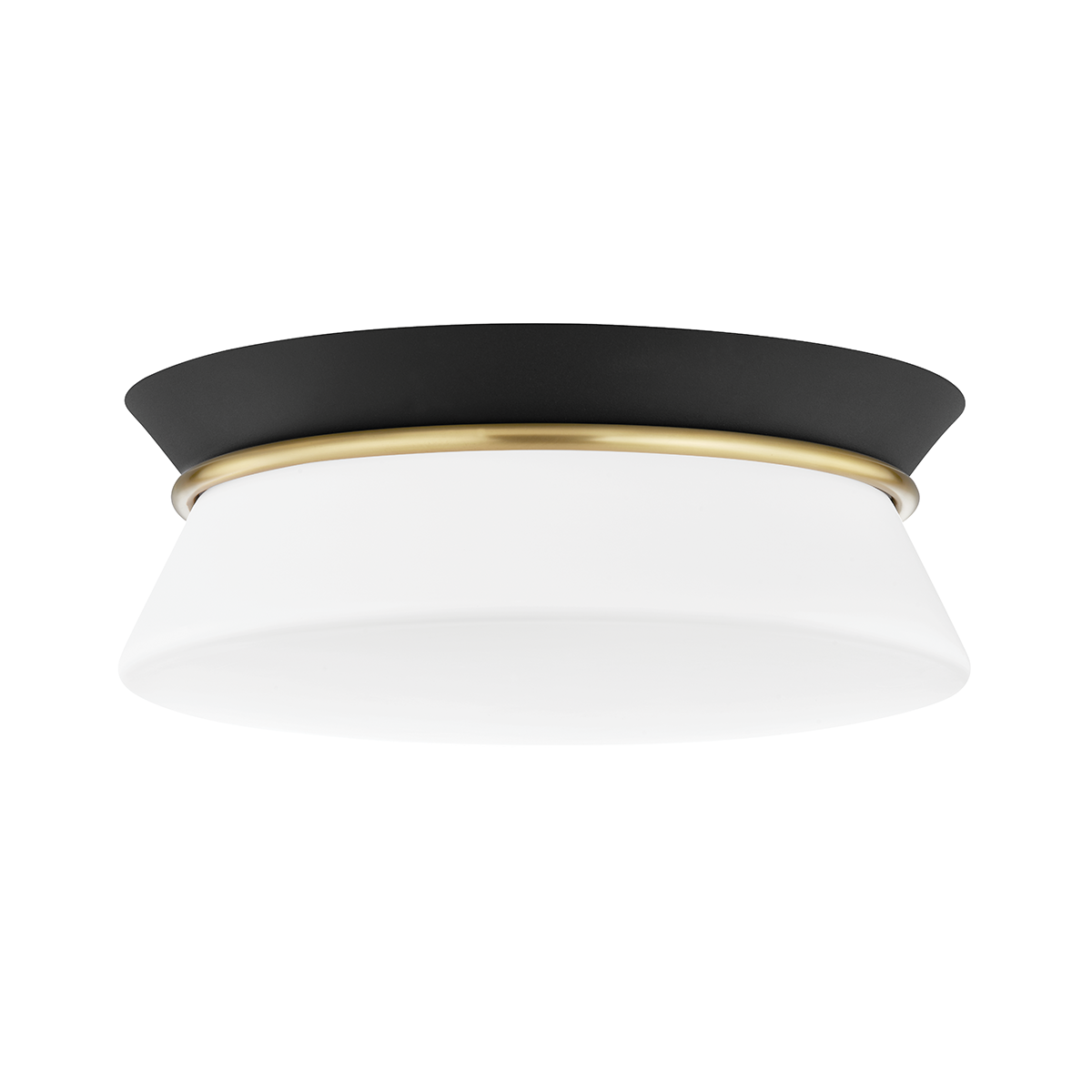 Mitzi 2 Light Flush Mount in Aged Brass/Black H425502-AGB/BK