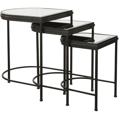 Uttermost India Black Nesting Tables S/3 24965