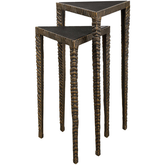 Uttermost Samiria Triangular Accent Tables S/2 24977