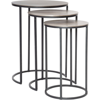 Uttermost Erik Metal Nesting Tables S/3 25057