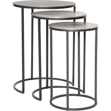 Uttermost Erik Metal Nesting Tables, S/3 25057