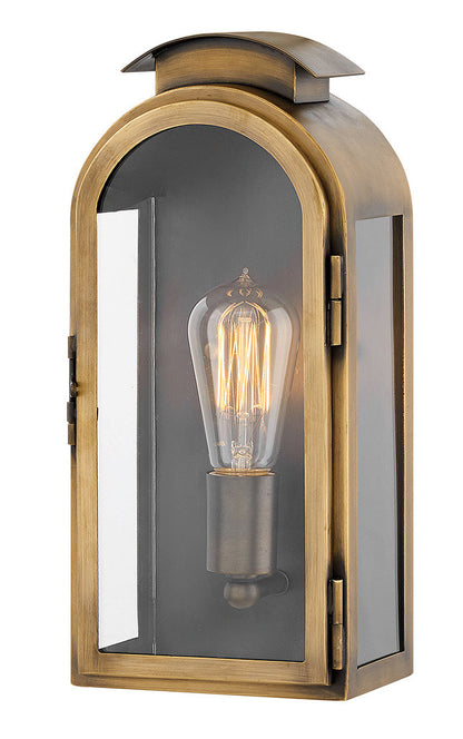 Hinkley Lighting Rowley Small Wall Mount Lantern Light Antique Brass 2520LS