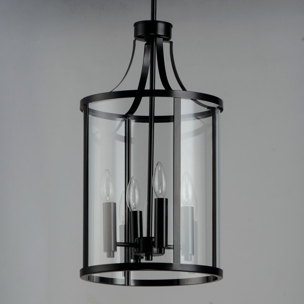 Maxim Sentinel 4-Light Pendant in Black 25253CLBK