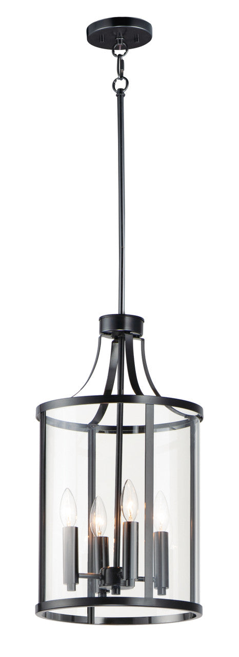 Maxim Sentinel 4-Light Pendant in Black 25253CLBK