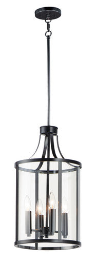 Maxim Sentinel 4-Light Pendant in Black 25253CLBK