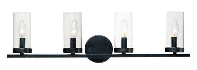 Maxim Sentinel 4-Light Bath Vanity in Black 25258CLBK