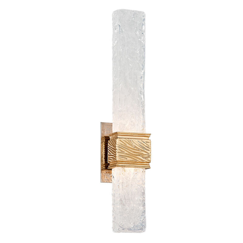 Corbett Lighting Freeze Wall Sconce in Gold Leaf 253-12-GL