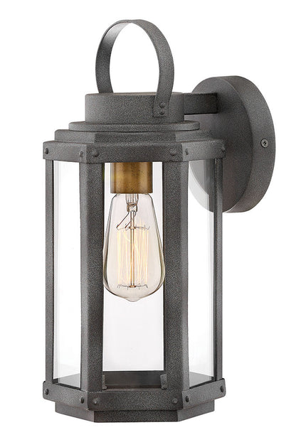 Hinkley Lighting Danbury Small Wall Mount Lantern Aged Zinc 2530DZ