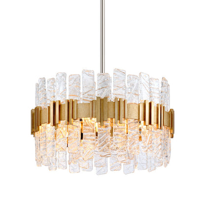 Corbett Lighting Ciro Chandelier in Antique Silver Leaf Stainless 256-45