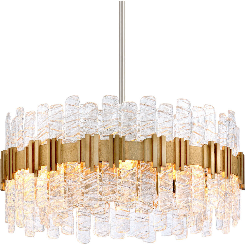 Corbett Lighting Ciro Chandelier in Warm Silver Leaf 256-48-WSL