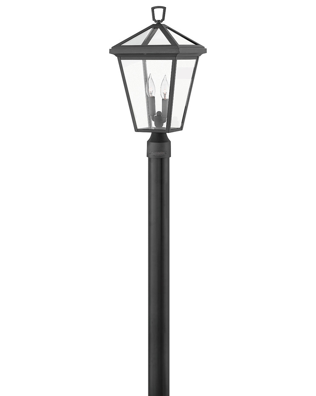 Hinkley Lighting Alford Place Medium Post Top or Pier Mount Lantern 12v Museum Black Low Voltage 12V LED Bulb(s) Included 2561MB-LV