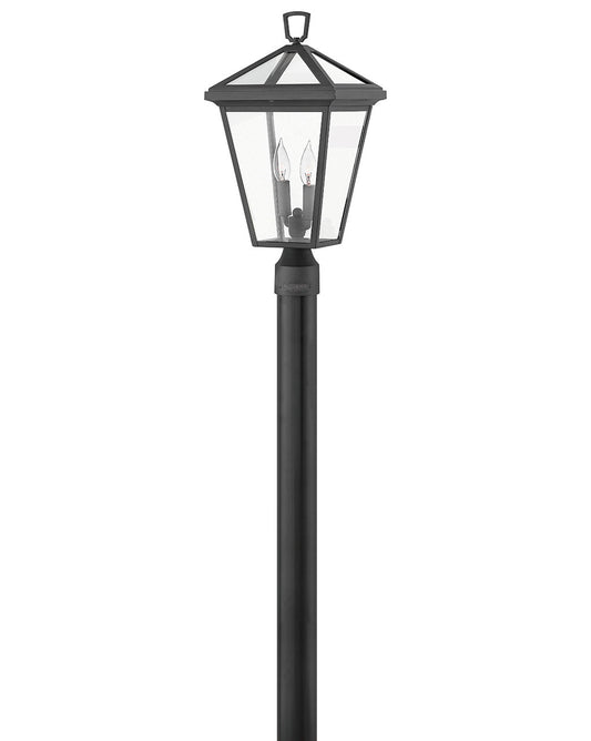 Hinkley Lighting Alford Place Medium Post Top or Pier Mount Lantern 12v Museum Black Low Voltage 12V LED Bulb(s) Included 2561MB-LV