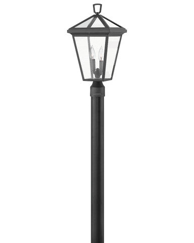 Hinkley Lighting Alford Place Medium Post Top or Pier Mount Lantern 12v Museum Black Low Voltage 12V LED Bulb(s) Included 2561MB-LV