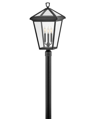 Hinkley Lighting Alford Place Large Post Top or Pier Mount Lantern in Museum Black 2563MB