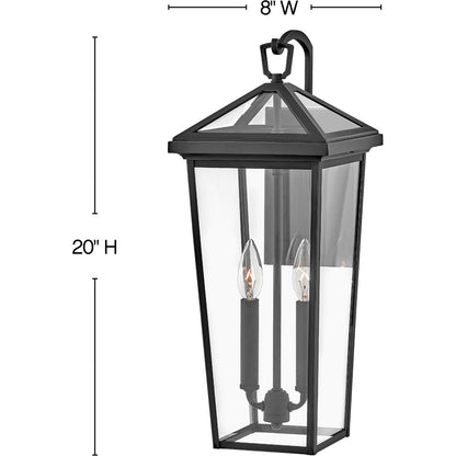 Hinkley Lighting Alford Place Medium Wall Mount Lantern Museum Black LED Bulb(s) Included 25655MB-LL