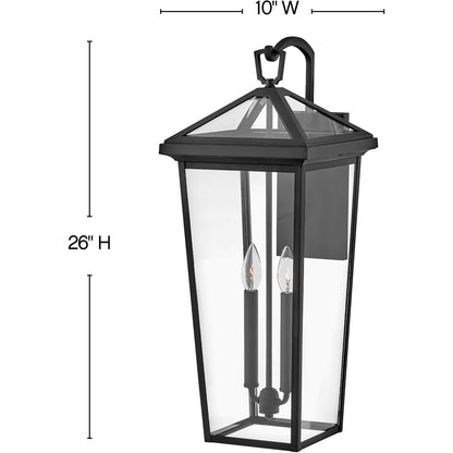 Hinkley Lighting Alford Place Medium Wall Mount Lantern Museum Black LED Bulb(s) Included 25658MB-LL